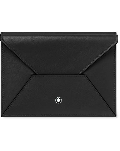 Montblanc Leather Meisterstück Selection Soft Passport Holder - Black