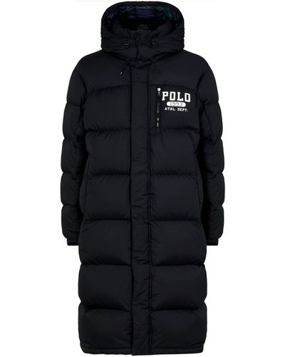 Polo Ralph Lauren Longline Puffer Coat - Black