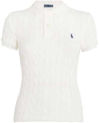 Polo Ralph Lauren Cable-knit Polo Shirt - White