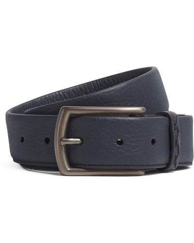 Zegna Leather Belt - Blue