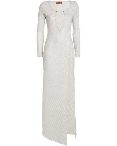 Missoni Knitted Maxi Cover-up - White