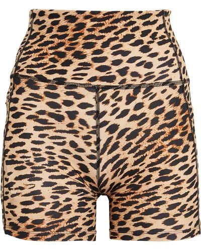 P.E Nation Leopard Print Recalibrate Shorts - Multicolor
