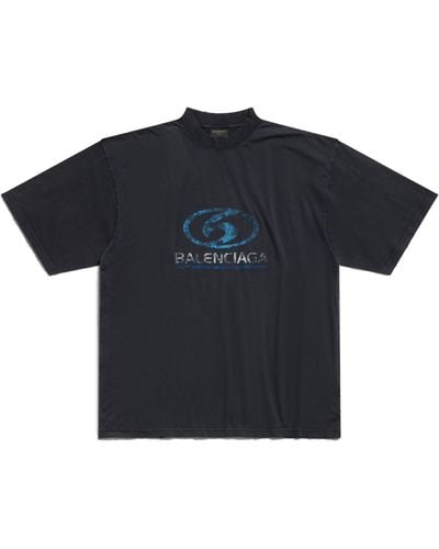 Balenciaga Surfer Cotton T-shirt - Blue