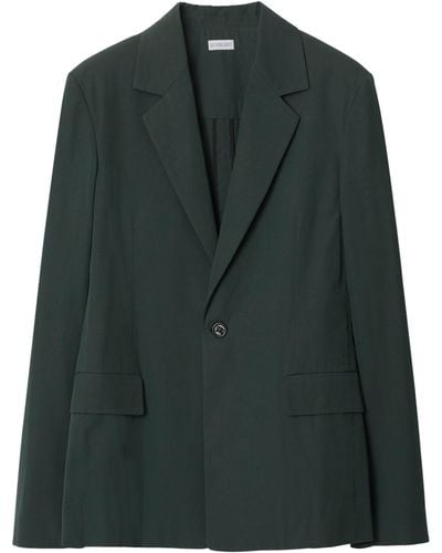 Burberry Wool-blend Blazer - Green