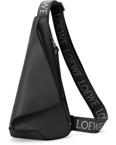 Loewe Leather Anton Sling Cross-body Bag - Black