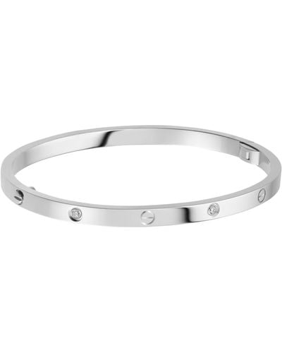 Cartier Small White Gold And Diamond Love Bracelet