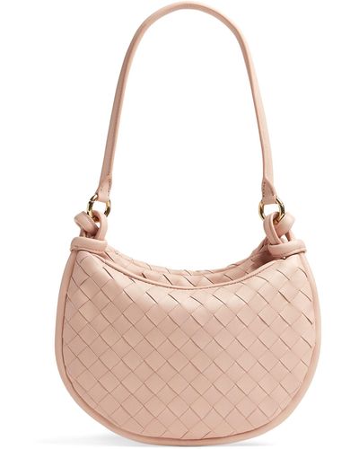 Bottega Veneta Small Leather Gemelli Shoulder Bag - Pink