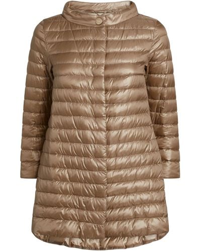 Herno Quilted Rossella Coat - Gray