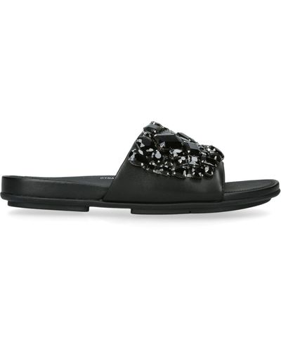 Fitflop Jewel-deluxe Gracie Slides - Black