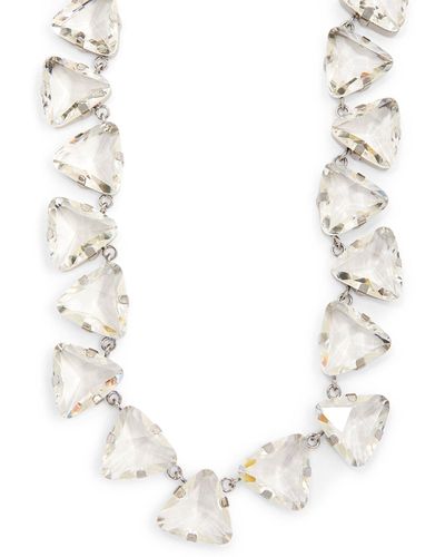 Marina Rinaldi Crystal-embellished Necklace - White