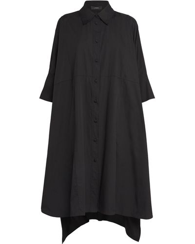JOSEPH Dania Midi Shirt Dress - Black