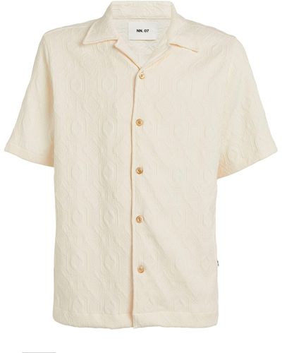 NN07 Tonal Pattern Shirt - White