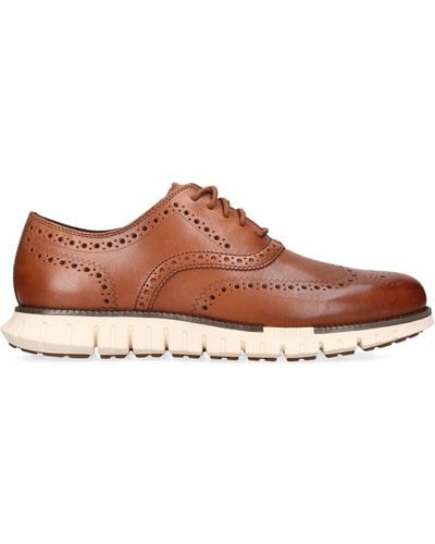 Cole Haan Zerøgrand Wingtip Oxford Shoes - Brown
