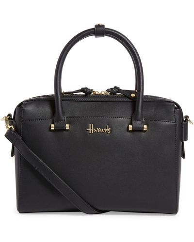 Harrods St James Barrel Bag - Black