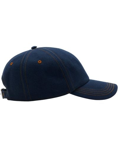 Burberry Denim Baseball Cap - Blue