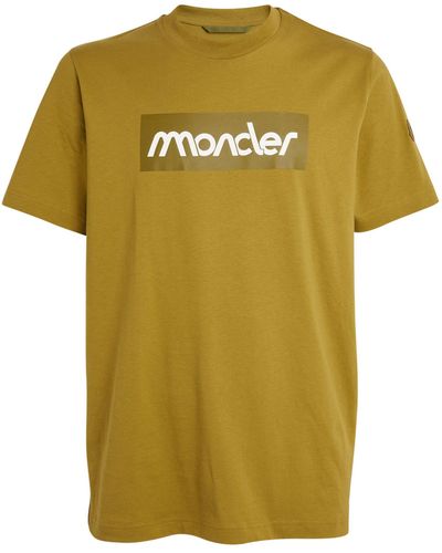 Moncler Cotton Logo T-shirt - Yellow