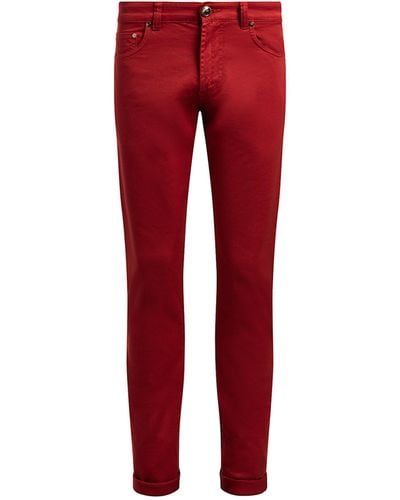 Isaia Slim Jeans - Red