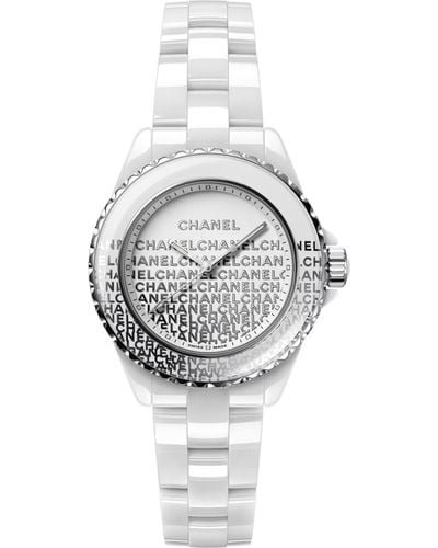 Chanel Ceramic And Steel J12 Wanted De Watch 33mm - Metallic
