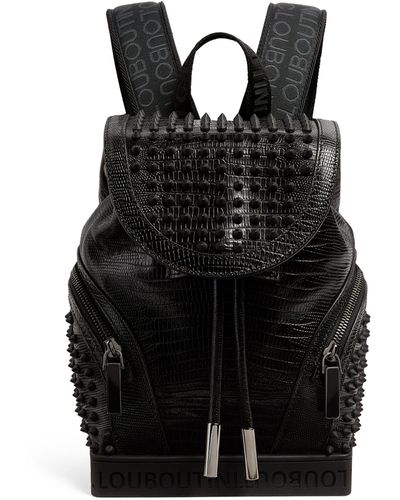 Christian Louboutin Explorafunk Leather Studded Backpack - Black