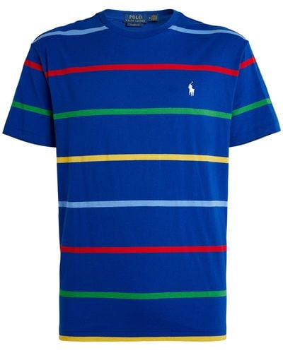 Polo Ralph Lauren Pima Cotton Striped T-shirt - Blue