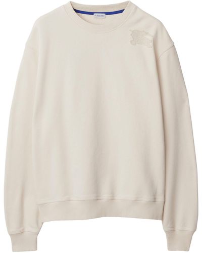 Burberry Cotton Ekd Sweatshirt - White