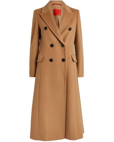 MAX&Co. Wool Double-breasted Coat - Brown