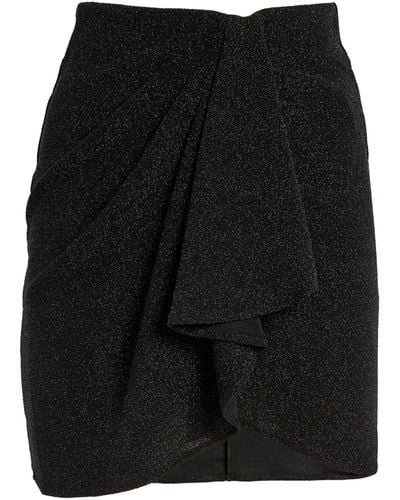 Isabel Marant Glitter Bergen Wrap Skirt - Black