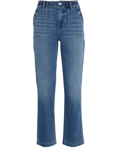 PAIGE Mayslie Straight Ankle Jeans - Blue