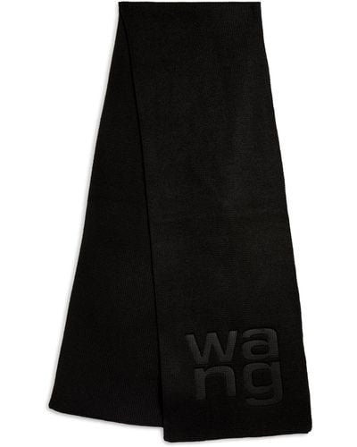 Alexander Wang Debossed Logo Scarf - Black
