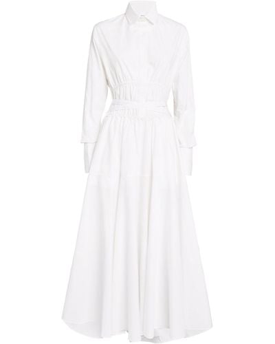 Patou Midi Shirt Dress - White