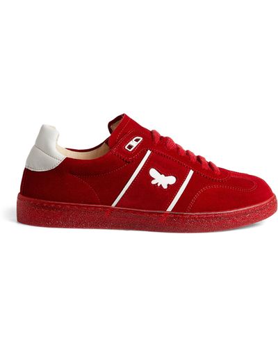 Weekend by Maxmara Suede Low-top Trainers - Red