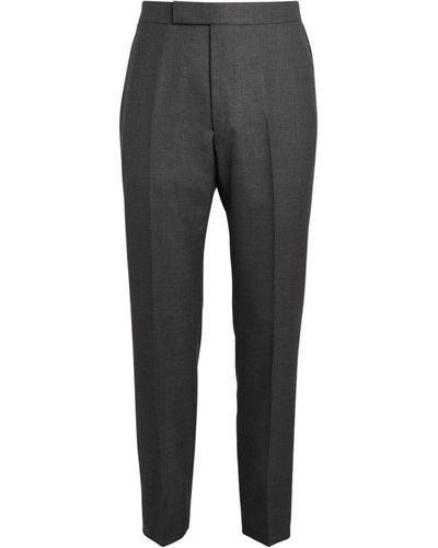 Thom Browne Wool Tailored Trousers - Grey