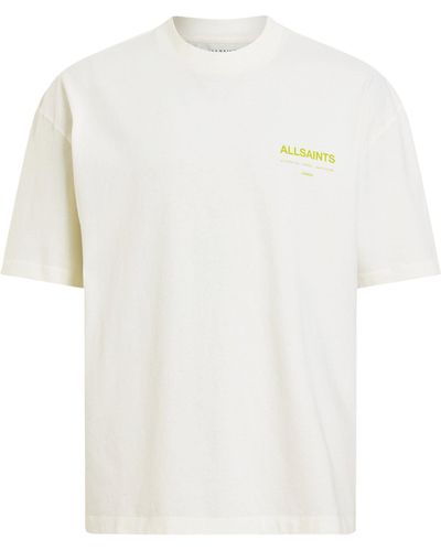 AllSaints Organic Cotton Access Logo T-shirt - White
