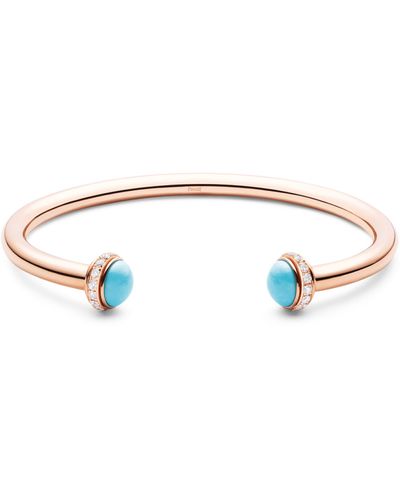 Piaget Rose Gold, Diamond And Turquoise Possession Bangle - Blue