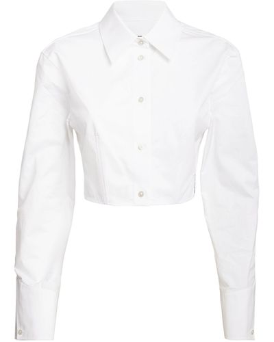 Alexander Wang Organic Cotton Cropped Shirt - White