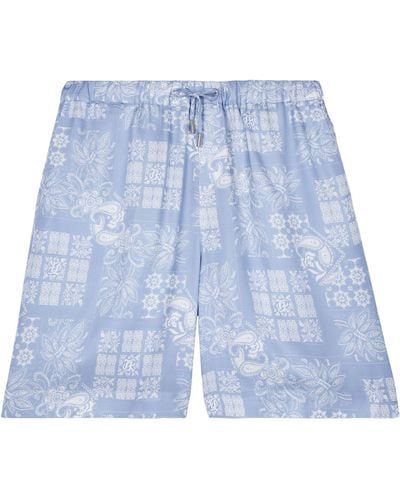 The Kooples Patterned Bermuda Shorts - Blue