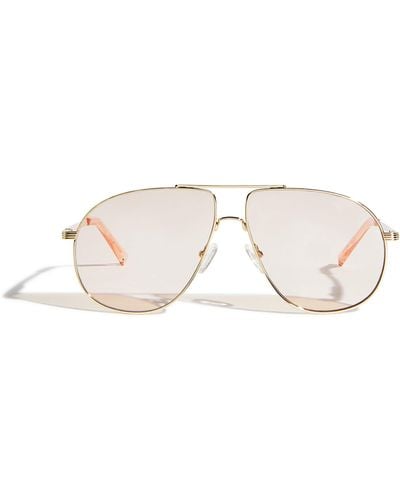 Le Specs Schmaltzy Aviator Sunglasses - Natural