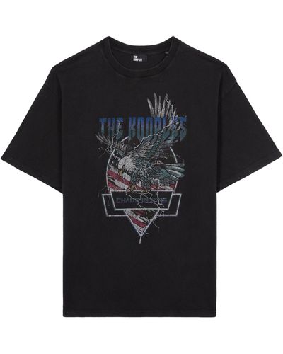 The Kooples Cotton Printed T-shirt - Black