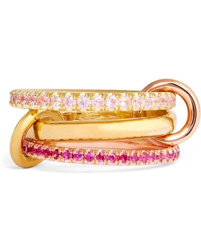 Spinelli Kilcollin Yellow Gold And Pink Sapphire Celeste Ring - Metallic