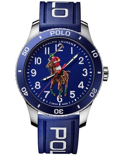 Polo Ralph Lauren Stainless Steel Polo Sport Watch 42mm - Blue