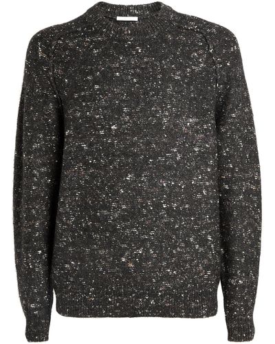 Helmut Lang Wool-silk Donegal Sweater - Gray