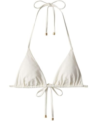 Jimmy Choo Monogram Ariah Bikini Top - White