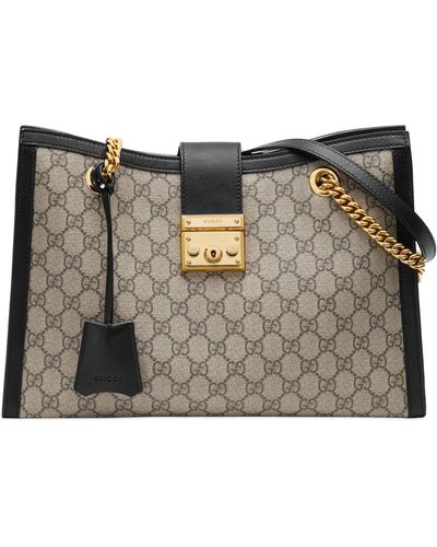 Gucci Padlock Gg Medium Shoulder Bag in Natural Lyst UK
