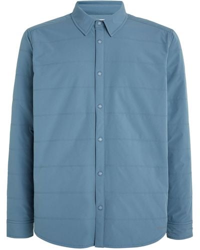 Snow Peak Water-repellent Insulated Shirt Jacket - Blue