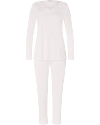 Hanro Supima Cotton Michelle Pajama Set - White
