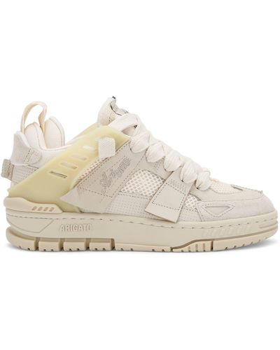 Axel Arigato Leather Area Patchwork Trainers - Natural