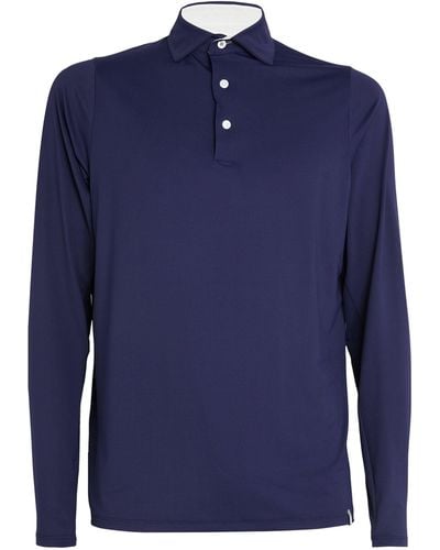 Kjus Long-sleeve Core Soren Polo Shirt - Blue