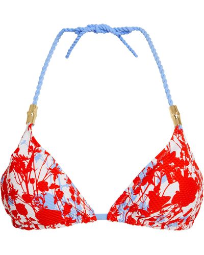 Heidi Klein Reversible Halterneck Bikini Top - Red