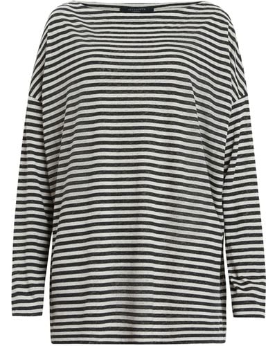 AllSaints Striped Rita T-shirt - Black