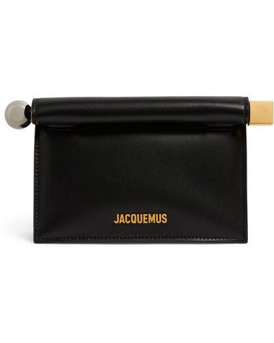Jacquemus Mini Leather Pochette Cross-body Bag - Black